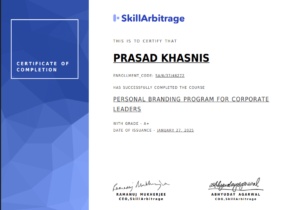 Personal Branding for Corporate Leaders - Prasad Khasnis